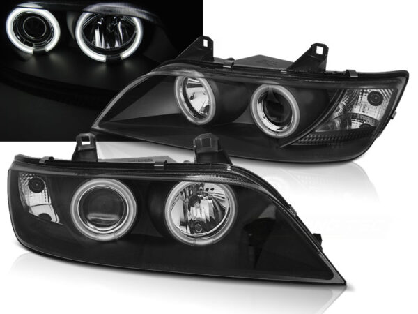 Frontlykter BMW Z3 01.96-02 Angel Eyes CCFL Svart – bilde 1 av 2