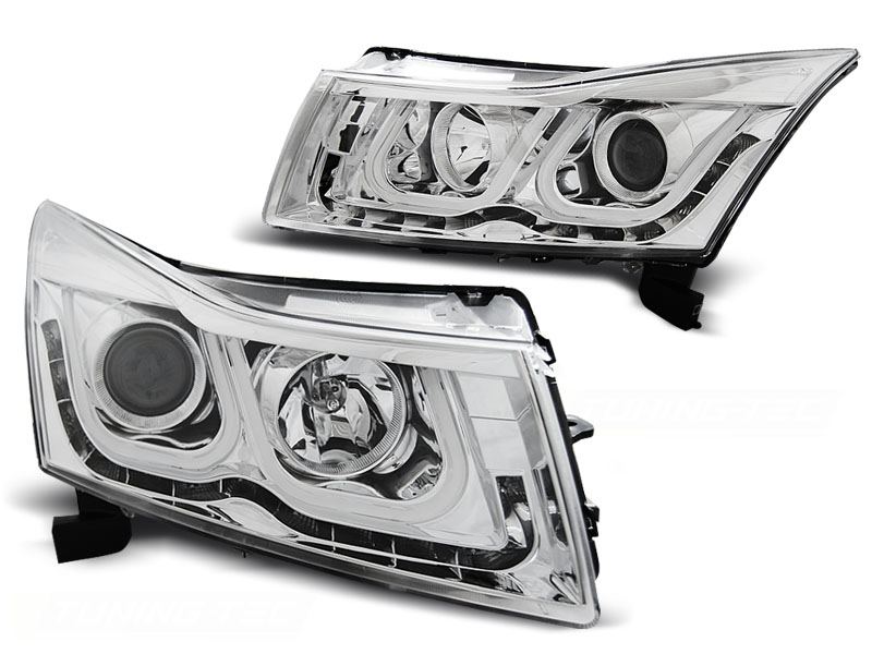 Frontlykter Chevrolet Cruze 09-12 Tube Light Chrome - Bilde 2