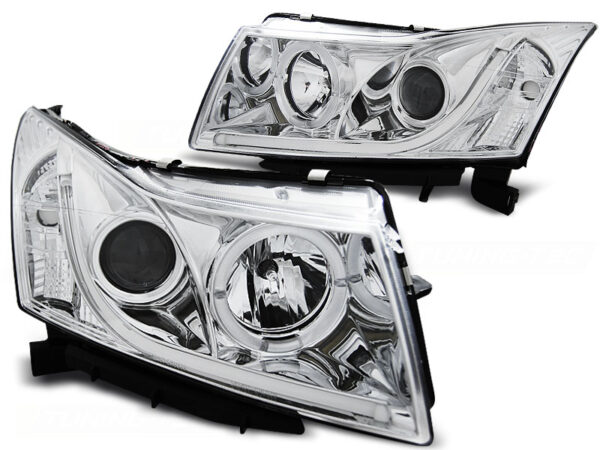 Frontlykter Chevrolet Cruze 09-12 Tube Lights Krom – bilde 2 av 2