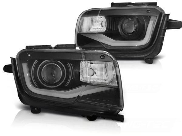 Frontlykter Chevrolet Camaro 09-13 Tube Lights Svart – bilde 2 av 2