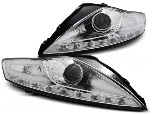 Frontlykter Ford Mondeo 07.07-11.10 Daylight Krom – uten AFS – bilde 2 av 2