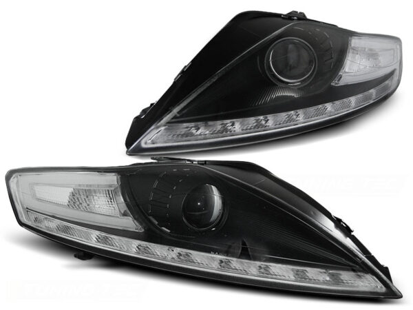 Frontlykter Ford Mondeo 07.07-11.10 Daylight Svart – uten AFS – bilde 2 av 2
