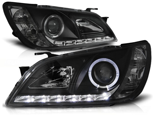 Frontlykter Lexus IS 01-05 Daylight Svart – bilde 2 av 2