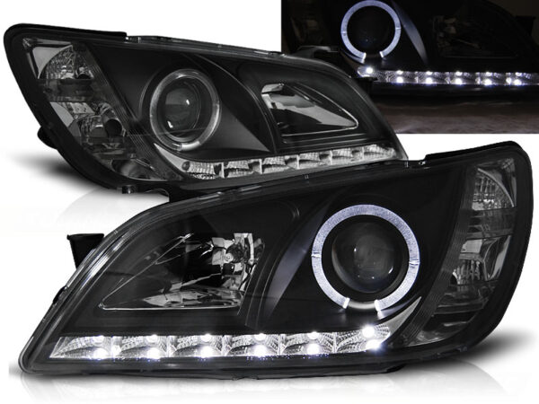 Frontlykter Lexus IS 01-05 Daylight Svart – bilde 1 av 2