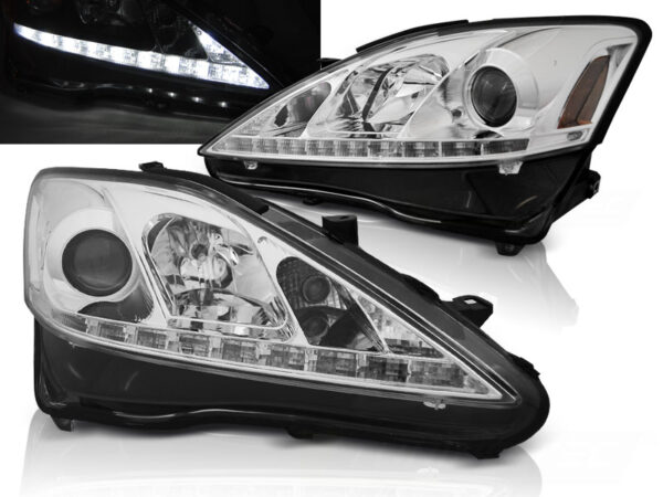 Frontlykter Lexus IS 06-13 DRL Krom – bilde 1 av 2