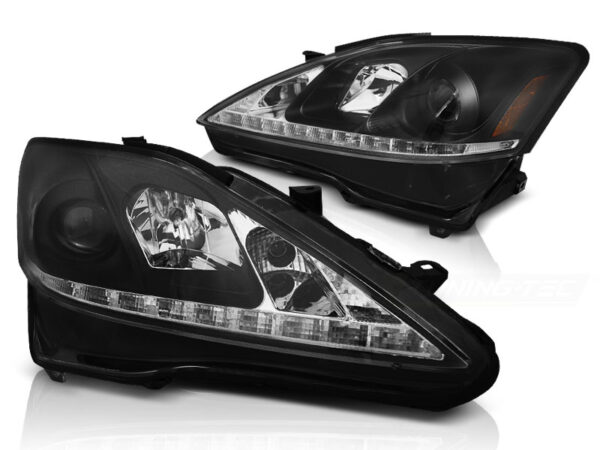 Frontlykter Lexus IS 06-13 DRL Svart – bilde 2 av 2