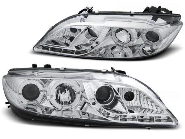 Frontlykter Mazda 6 08.02-08.07 Daylight Krom – bilde 2 av 2