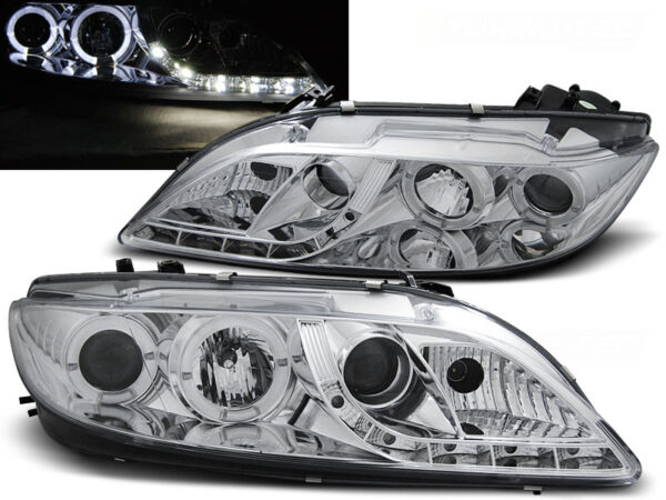 Frontlykter Mazda 6 08.02-08.07 Daylight Krom – bilde 1 av 2