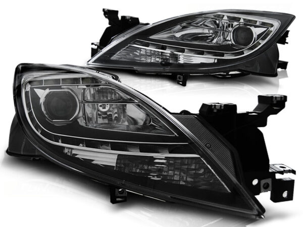 Frontlykter Mazda 6 II 10-12 Daylight Svart – bilde 2 av 2