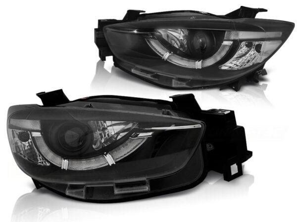 Frontlykter Mazda Cx5 11-15 Svart TRU DRL – bilde 2 av 2