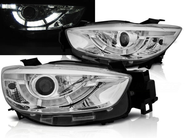 Frontlykter Mazda Cx5 11-15 Krom TRU DRL Xenon – bilde 1 av 2