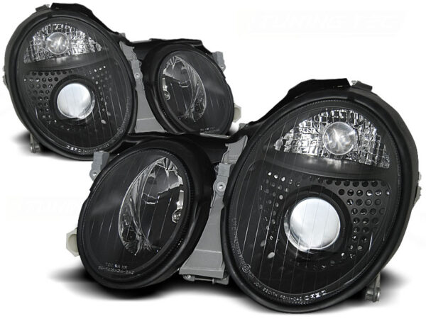 Frontlykter Mercedes W208 CLK 03.97-04.02 Svart