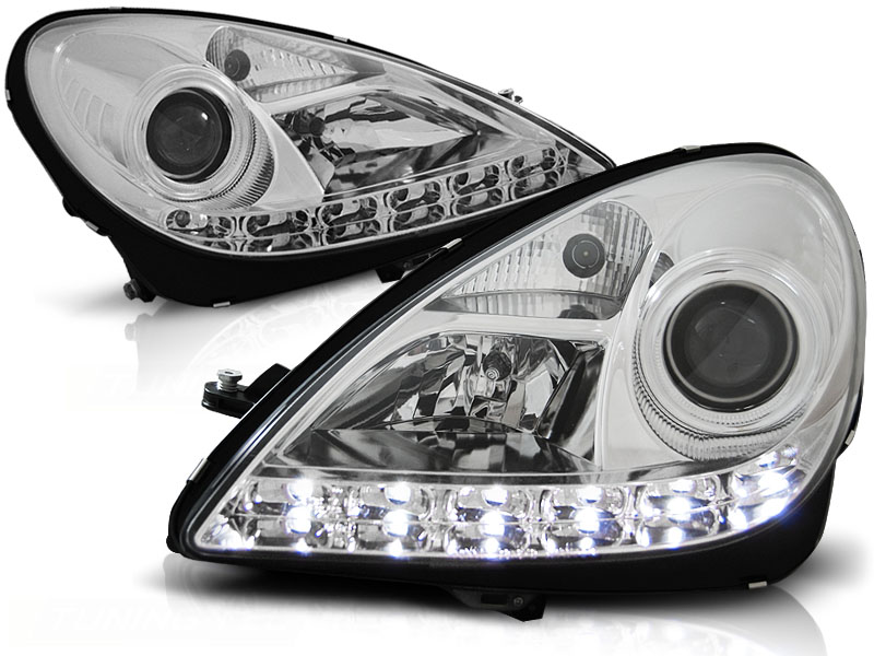Frontlykter Mercedes R171 SLK 04-11 Daylight Chrome - Bilde 2