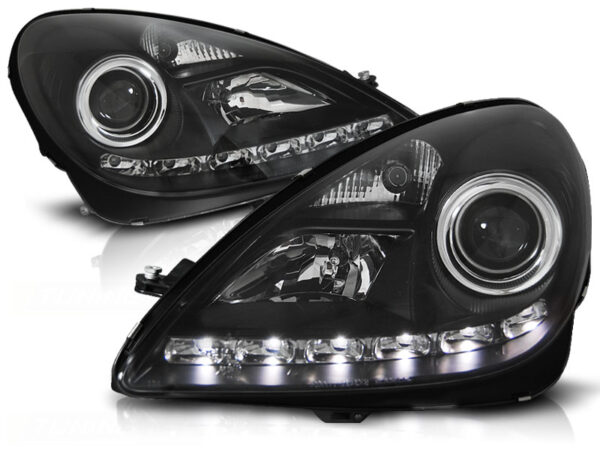 Frontlykter Mercedes R171 SLK 04-11 Daylight Svart – bilde 2 av 2