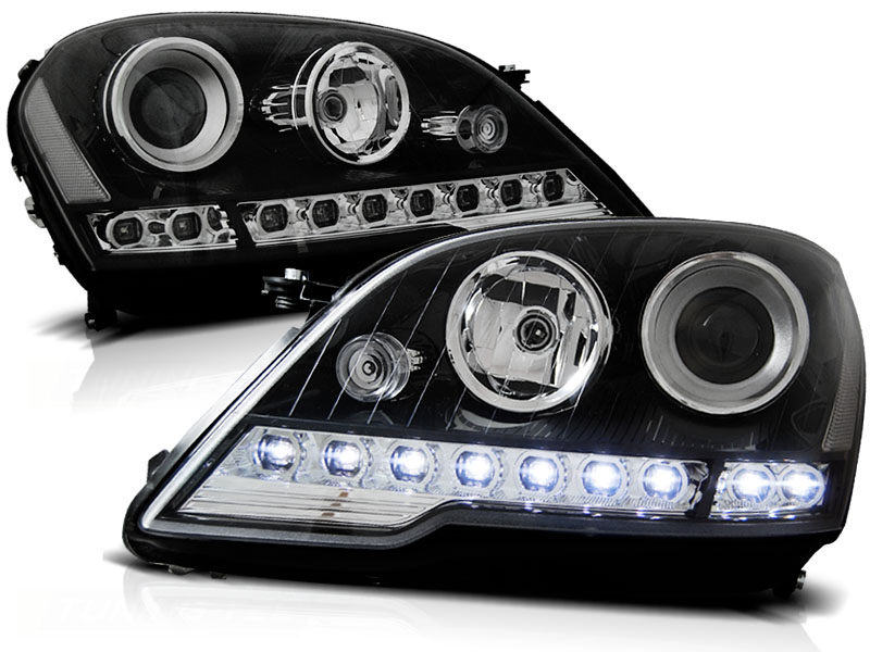 Frontlykter Mercedes W164 ML M-Klasse 08- Daylight Black - Bilde 2