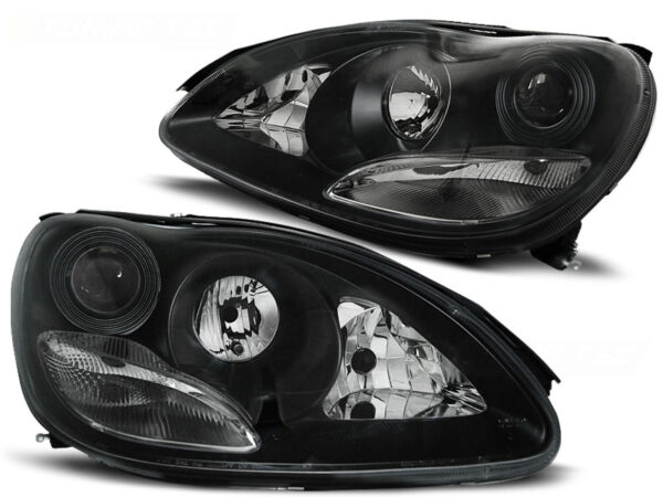Frontlykter Mercedes W220 S-Class 09.98-05.05 Svart
