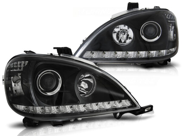 Frontlykter Mercedes W163 ML M-Class 09.01-05 Daylight Svart – bilde 2 av 2
