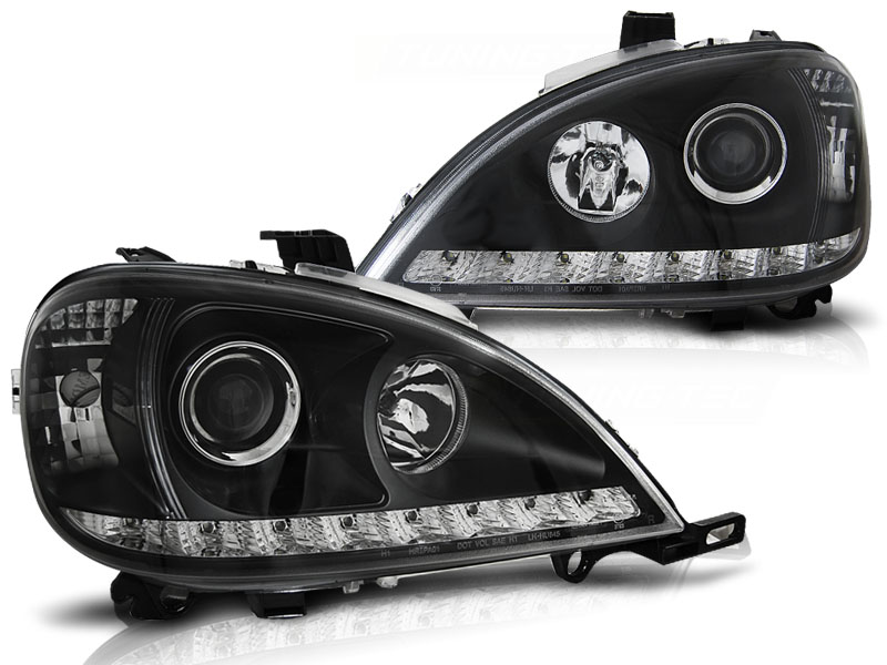 Frontlykter Mercedes W163 ML M-Klasse 09.01-05 Daylight Black - Bilde 2