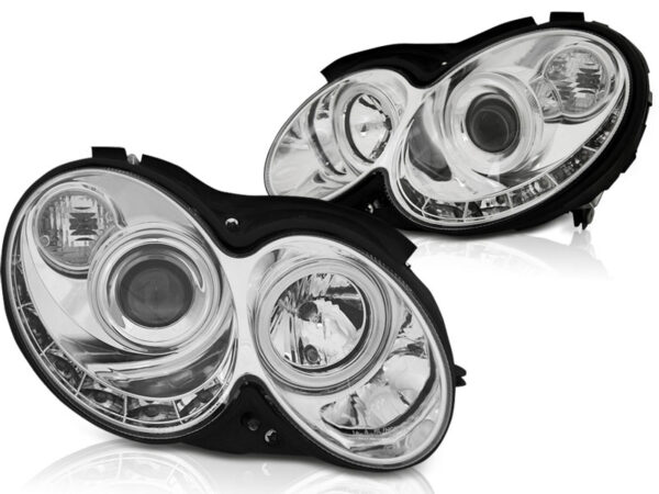 Frontlykter Mercedes CLK W209 03-10 Daylight Krom – bilde 2 av 2