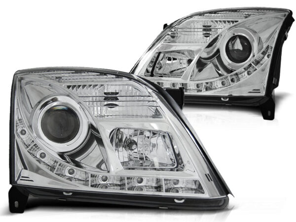 Frontlykter Opel Vectra C 04.02-08.05 Daylight Krom – bilde 2 av 2