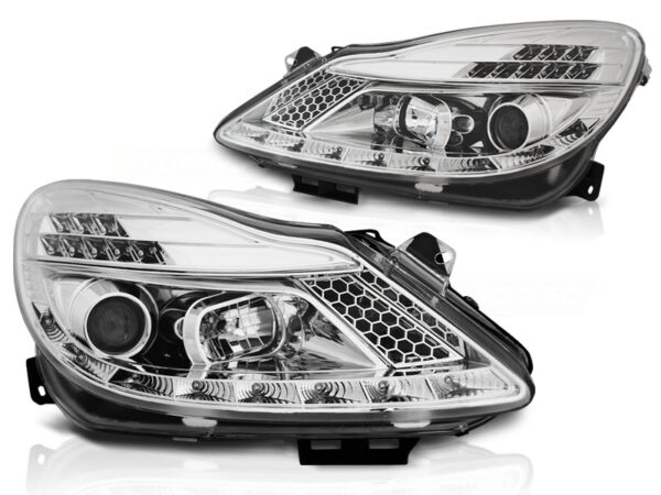 Frontlykter Opel Corsa D 04.06-11 Daylight Krom – uten AFS – bilde 2 av 2