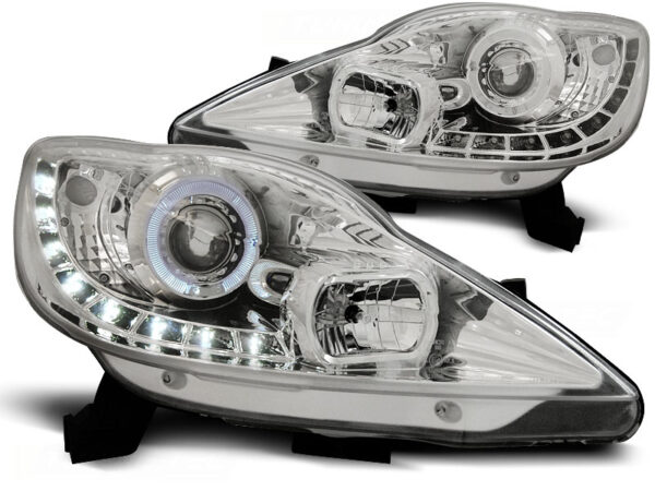 Frontlykter Peugeot 107 05-11 Daylight Krom – bilde 2 av 2