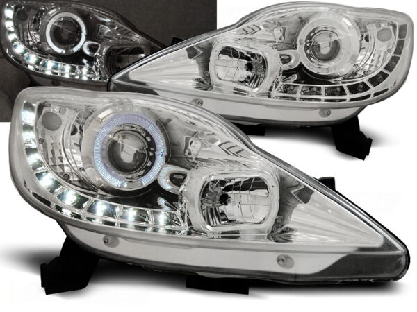 Frontlykter Peugeot 107 05-11 Daylight Krom – bilde 1 av 2