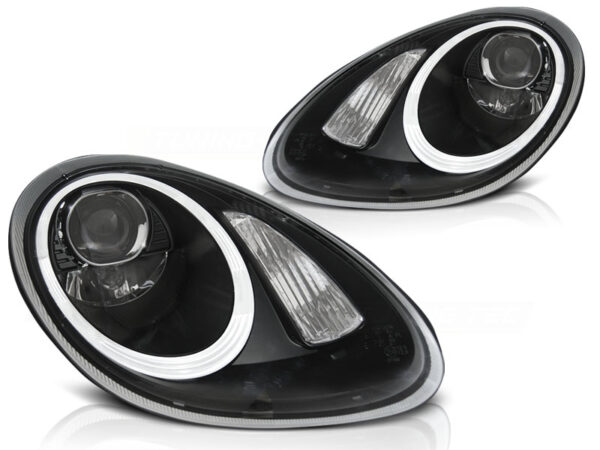 Frontlykter Porsche Boxster/Cayman 987 05-08 Xenon Svart – bilde 2 av 2