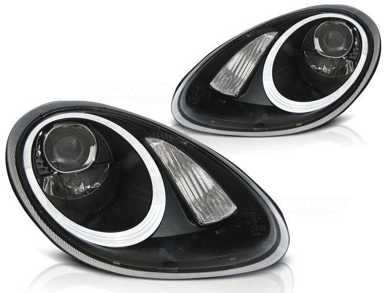 Frontlykter Porsche Boxster / Cayman 987 05-08 Xenon Black - Bilde 2