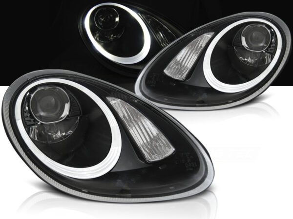 Frontlykter Porsche Boxster/Cayman 987 05-08 Xenon Svart – bilde 1 av 2