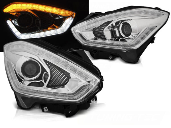 Frontlykter Suzuki Swift VI 17-23 Tube Lights SEQ Krom – for halogen – bilde 1 av 2
