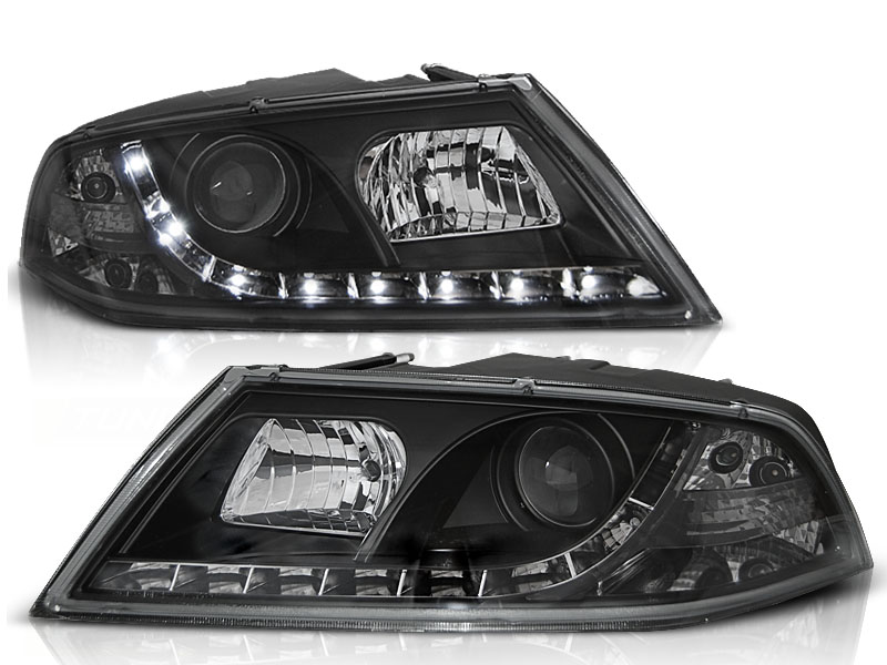 Frontlykter Skoda Octavia 2 03.04- 08 Daylight Black - Bilde 2