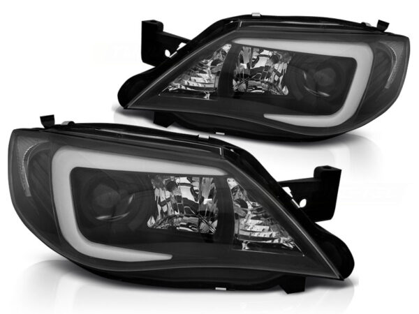 Frontlykter Subaru Impreza III Gh Ge 07-12 Tube Svart HID – bilde 2 av 2