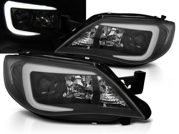 Frontlykter Subaru Impreza III Gh Ge 07-12 Tube Svart HID – bilde 1 av 2