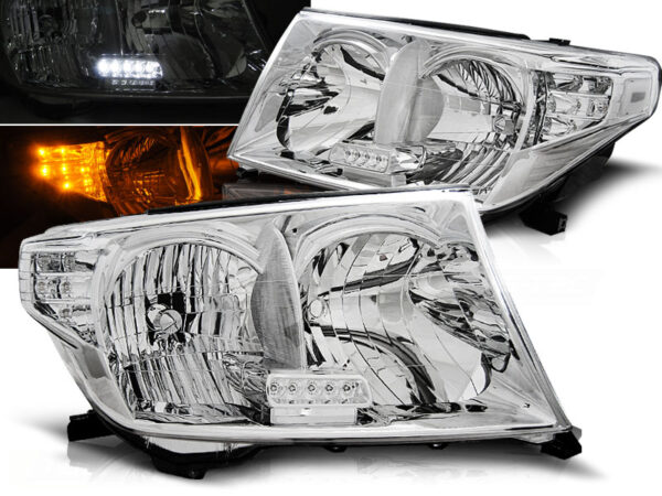 Frontlykter Toyota Land Cruiser Fj200 07-12 Krom LED – bilde 1 av 2