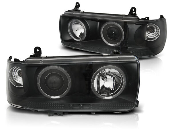 Frontlykter Toyota Land Cruiser Fj 80 90-97 Svart – bilde 2 av 2