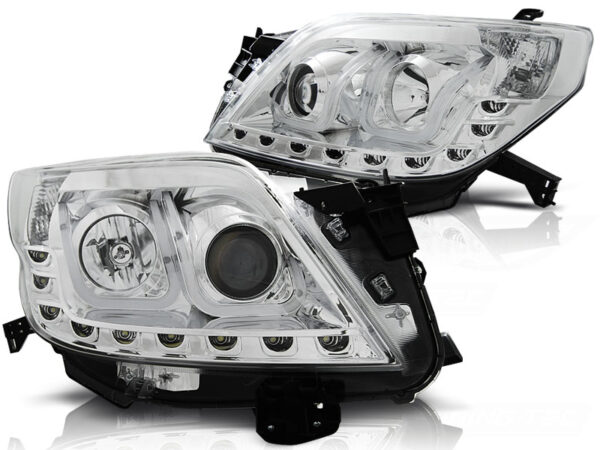 Frontlykter Toyota Land Cruiser 150 09-13 Tube Lights Krom – bilde 2 av 2