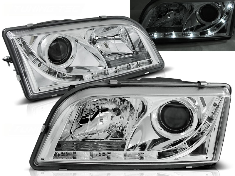 Frontlykter Volvo S40 / v40 02.96-12.03 Daylight Chrome