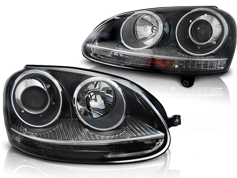 Frontlykter VW Golf 5 10.03-09 Sport Black - Bilde 2