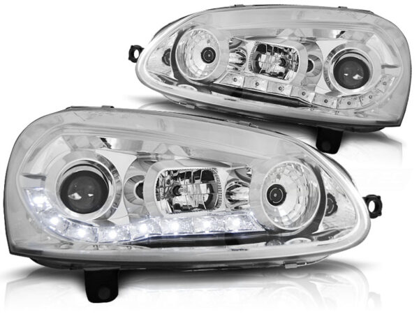 Frontlykter VW Golf 5 Daylight Krom – bilde 2 av 2