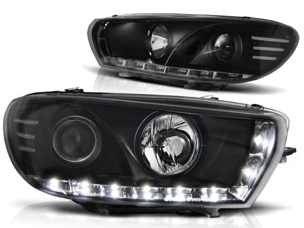 Frontlykter VW Scirocco 08-04.14 Daylight Svart – bilde 2 av 2