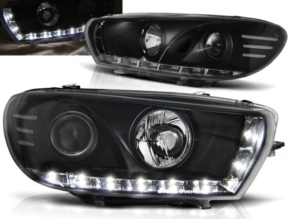 Frontlykter VW Scirocco 08-04.14 Daylight Svart – bilde 1 av 2