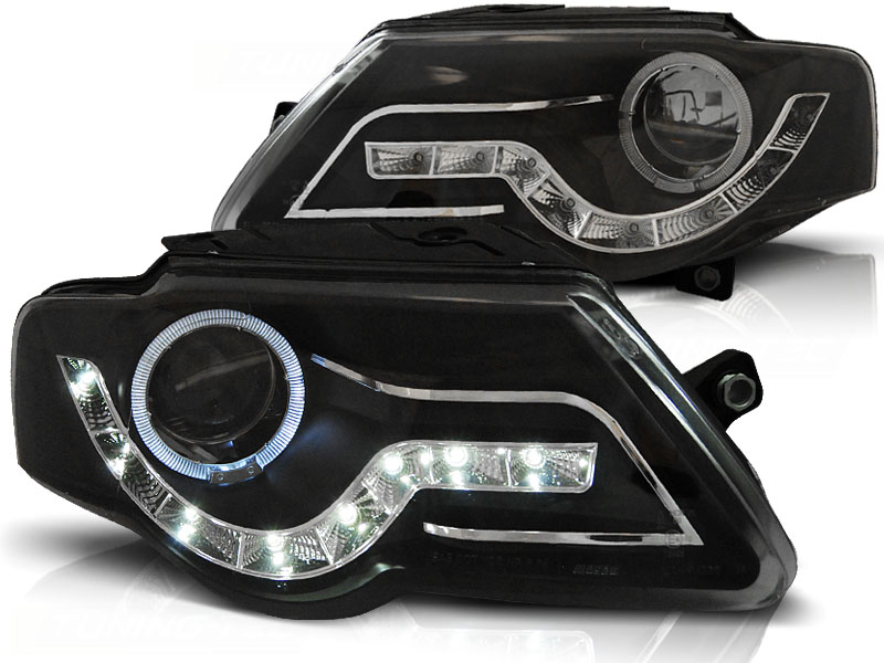 Frontlykter VW Passat B6 3C 03.05-10 Daylight Svart - Bilde 2