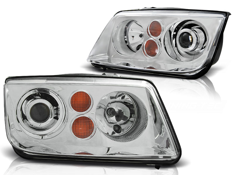 Frontlykter VW Bora 09.98-07.05 Chrome - Bilde 2