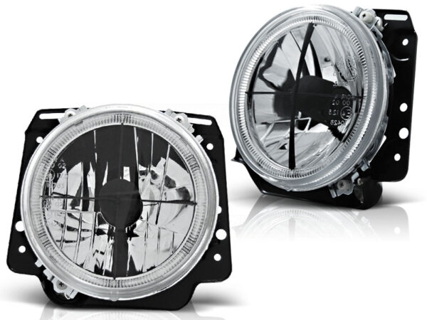 Frontlykter VW Golf II 2 08.83-08.91 Angel Eyes Krom – bilde 2 av 2