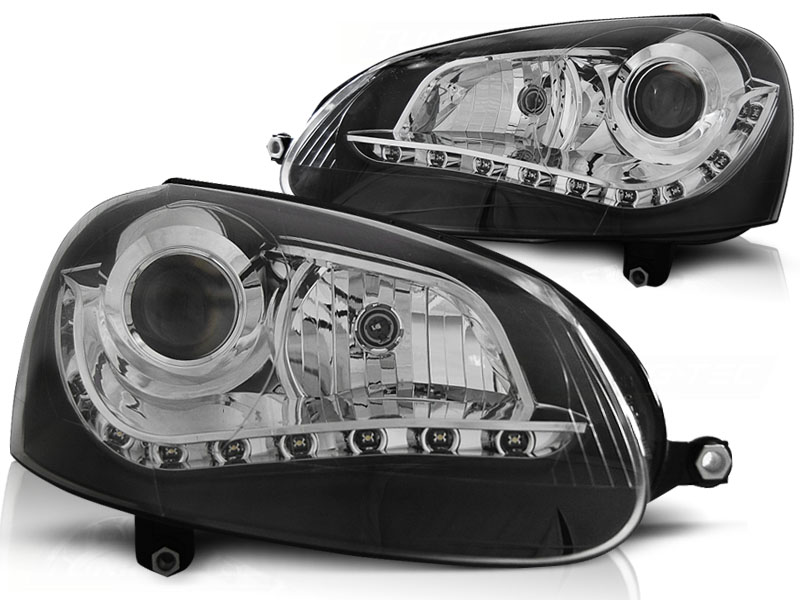 Frontlykter VW Golf 5 Xenon Black