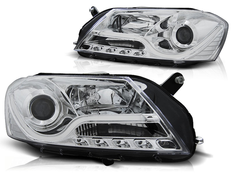 Frontlykter VW Passat B7 10.10-10.14 Tube Light Chrome - Bilde 2