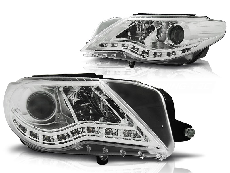Frontlykter VW Passat 08-12 Cc Daylight Krom - Bilde 2