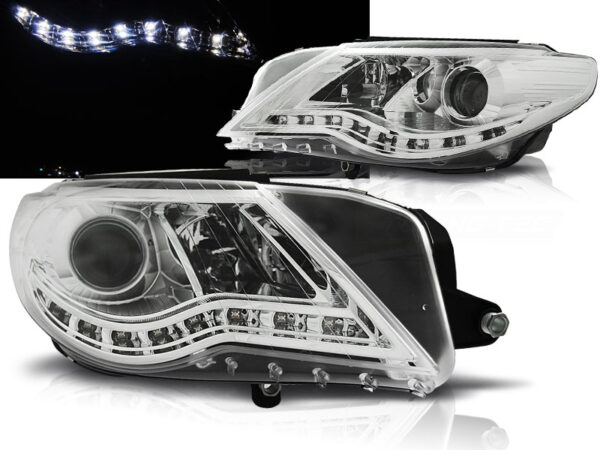 Frontlykter VW Passat 08-12 Cc Daylight Krom – bilde 1 av 2