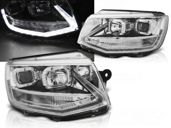 Frontlykter VW T6 15-19 TRU DRL Krom – bilde 1 av 2